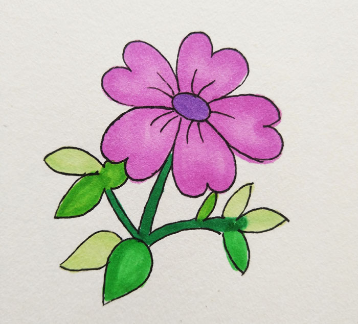 如何画简单又美丽的花，漂亮的小花简笔画
