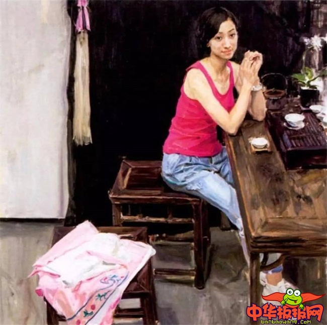 中国女人体油画作品，何红舟人物油画作品欣赏