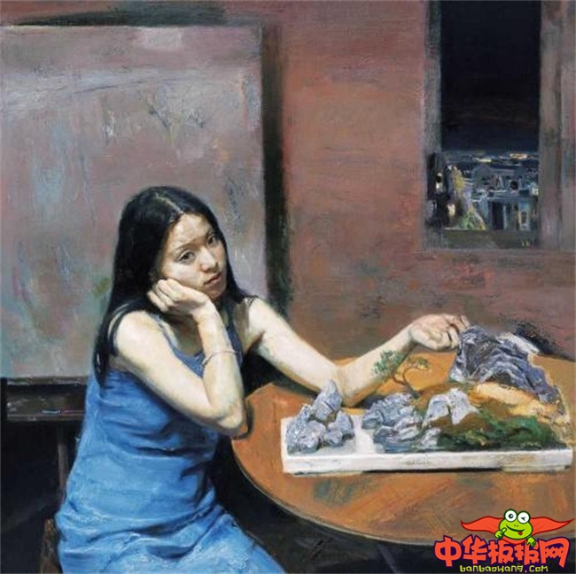 中国女人体油画作品，何红舟人物油画作品欣赏