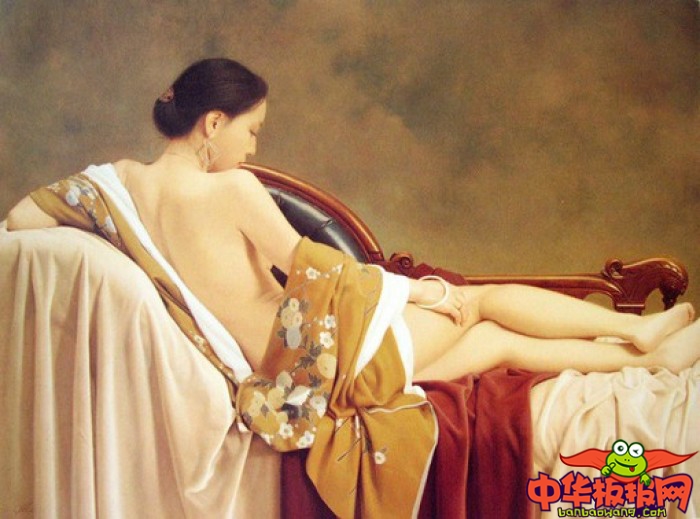 现代超写实女人体油画，森本草介女性人体油画作品欣赏