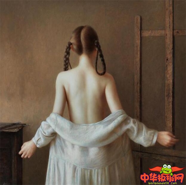 中国当代少女人体油画，裸体女人油画艺术