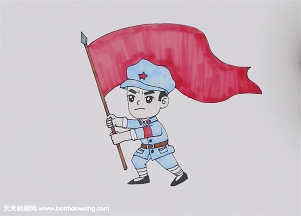 红色革命烈士简笔画