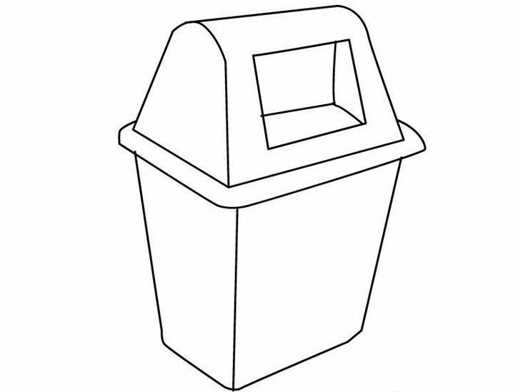 [简笔画]垃圾桶怎么画得形象又好看