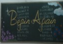 Begin Again英语黑板报设计图