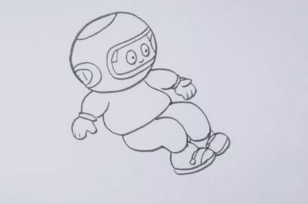 宇航员简笔画图片教程 宇航员如何画