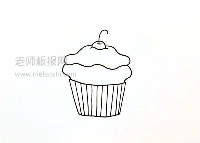 QQ红包蛋糕简笔画图片 蛋糕怎么画