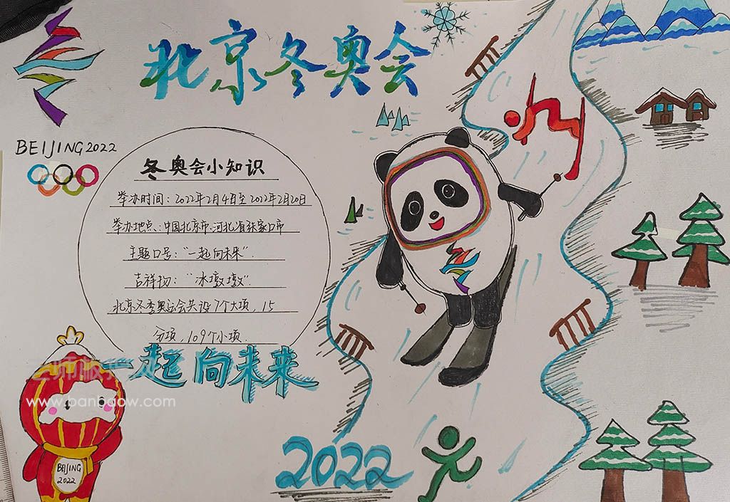 相约北京冬奥会 向未来手绘图画 对冬奥会知之甚少
