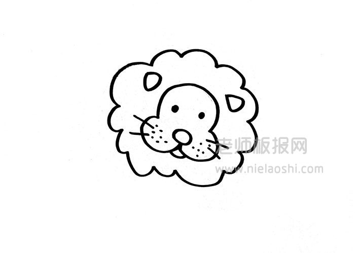 狮子简笔画图片狮子是怎么画出来的？