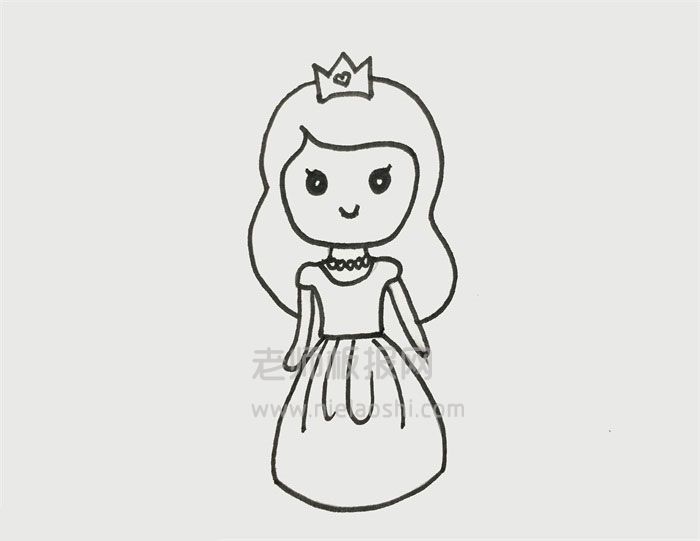 公主简笔画图片 公主怎么画