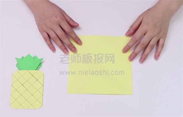 纸菠萝折纸图片如何折叠菠萝