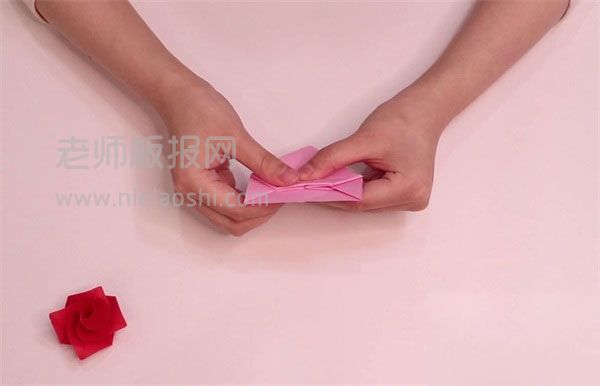 玫瑰花折纸图片 玫瑰花怎么折的