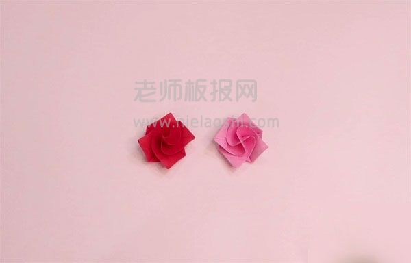 玫瑰花折纸图片 玫瑰花怎么折的