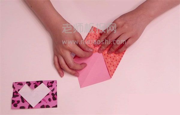 爱心信封折纸图片 爱心信封怎么折的