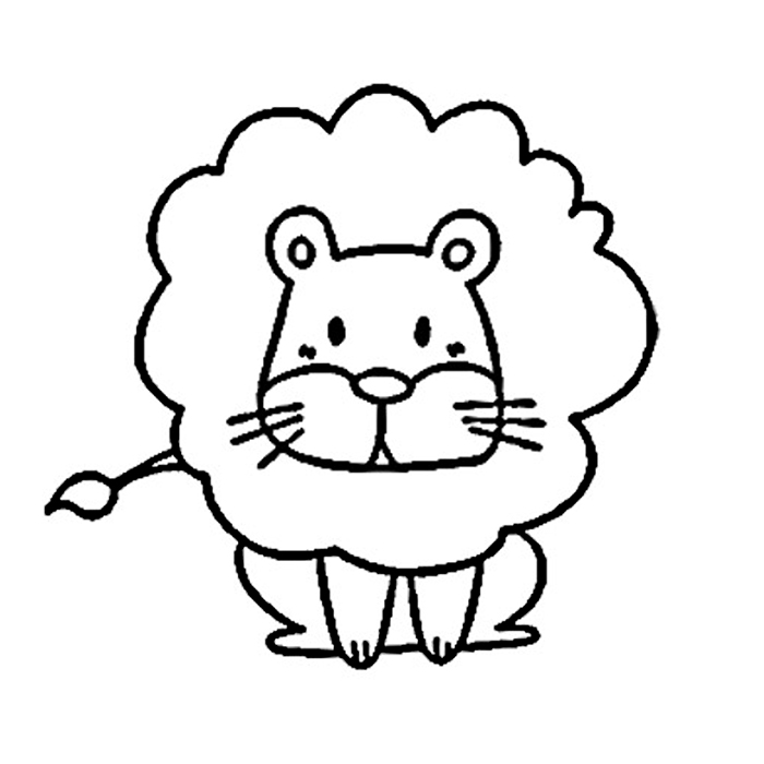 小狮子简笔画