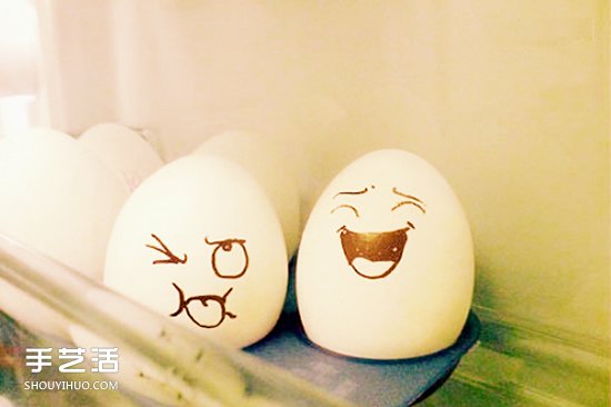 简单可爱鸡蛋手绘表情 鸡蛋画画可爱图片欣赏