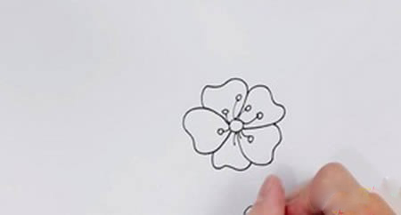 樱花简笔画樱花是怎么画的？