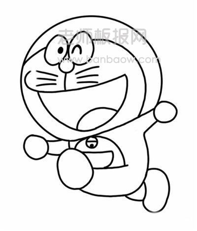 机器猫哆啦A梦简笔画图片 哆啦A梦怎么画的